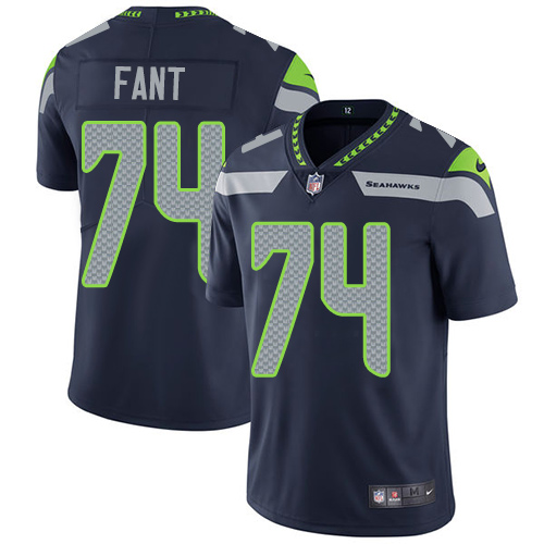 2019 Men Seattle Seahawks #74 Fant blue Nike Vapor Untouchable Limited NFL Jersey->seattle seahawks->NFL Jersey